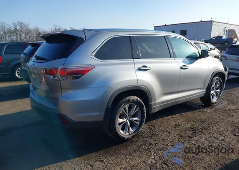 2015 Toyota Highlander Xle V6 z USA, uszkodzony, nr VIN 5TDJKRFH2FS206085